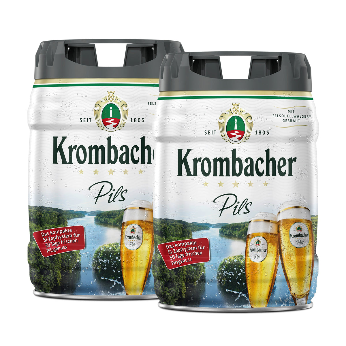 Krombacher 5l Frische-Fässchen (2 Stück)