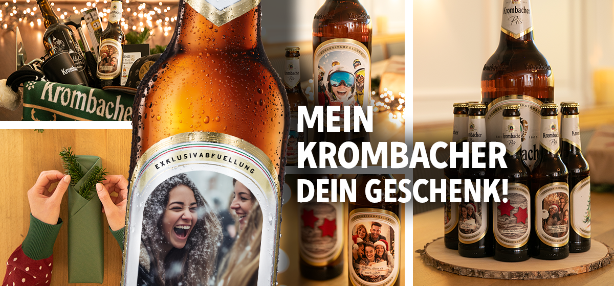 Bier und Geschenke online kaufen im Krombacher Fanshop