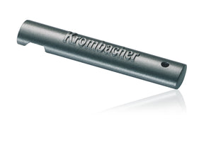Robuster Krombacher Flaschenöffner in dunkelgrau mit Logo-Prägung.