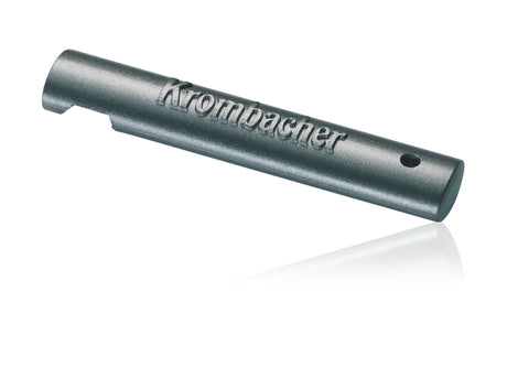 Robuster Krombacher Flaschenöffner in dunkelgrau mit Logo-Prägung.