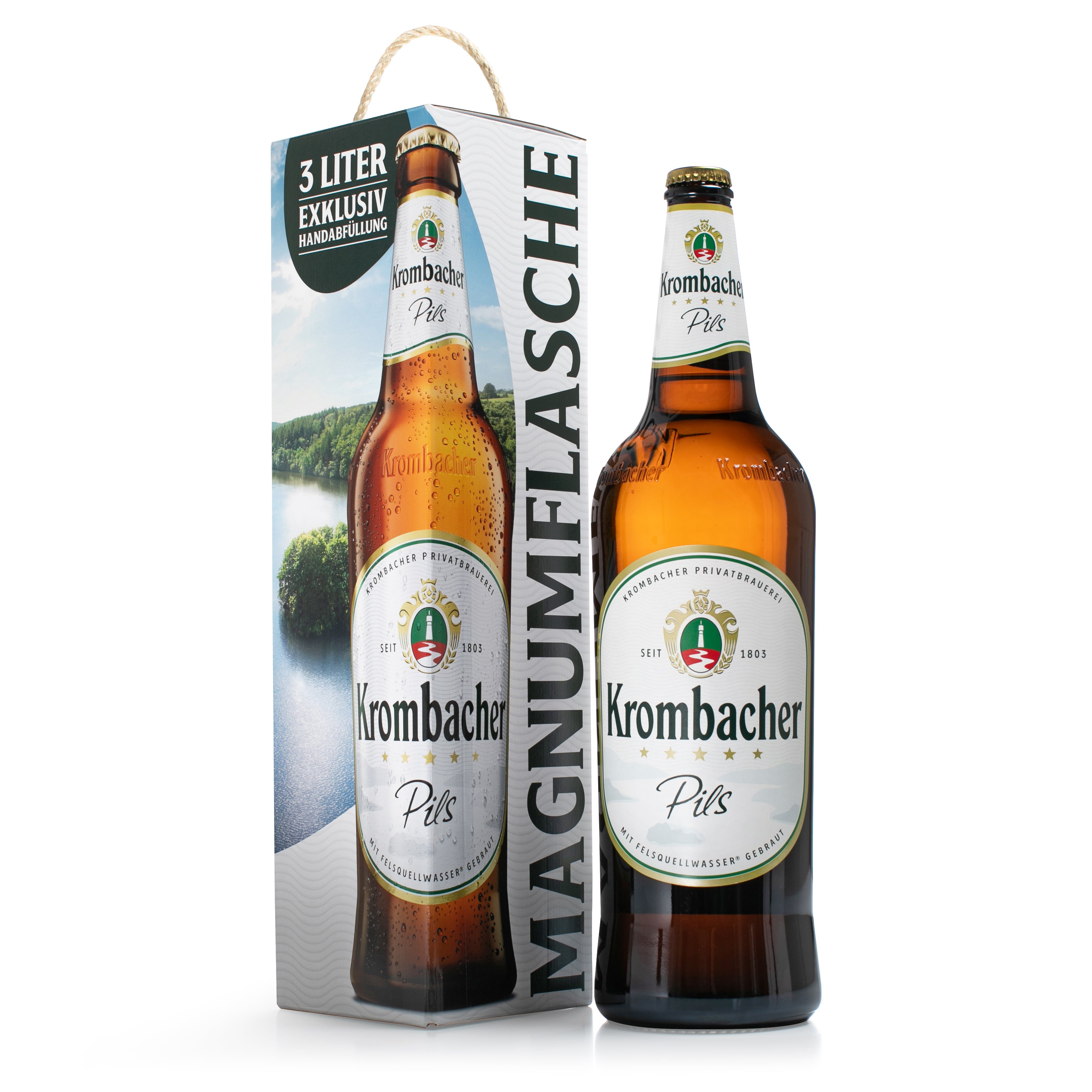 Krombacher Pils 3,0l Flasche – Krombacher Shop